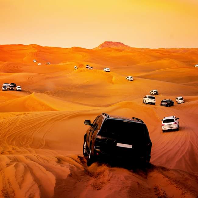 Evening desert safari Dune Bashing